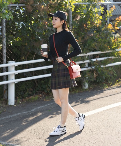 セール】O'NEIL OF DUBLIN ダブルベルト ミニキルトスカート 45cm