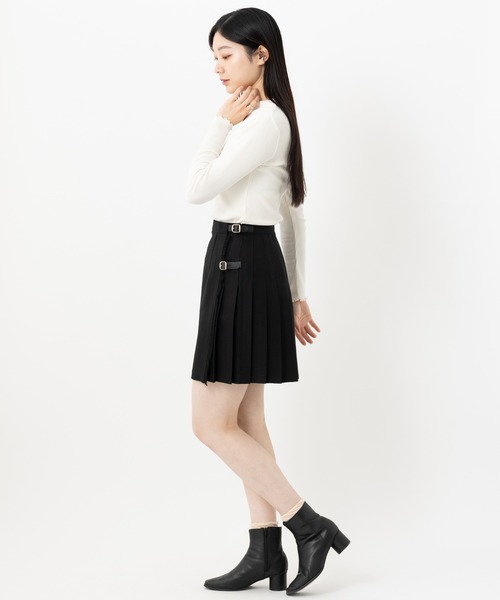 O'NEIL of DUBLIN(オニールオブダブリン)の「O'NEIL OF DUBLIN ダブルベルト ミニキルトスカート 45cm(スカート・レディース・ブラック/カーキ/ライトブラウン/ブラック系その他・8/10)」の18枚目の写真