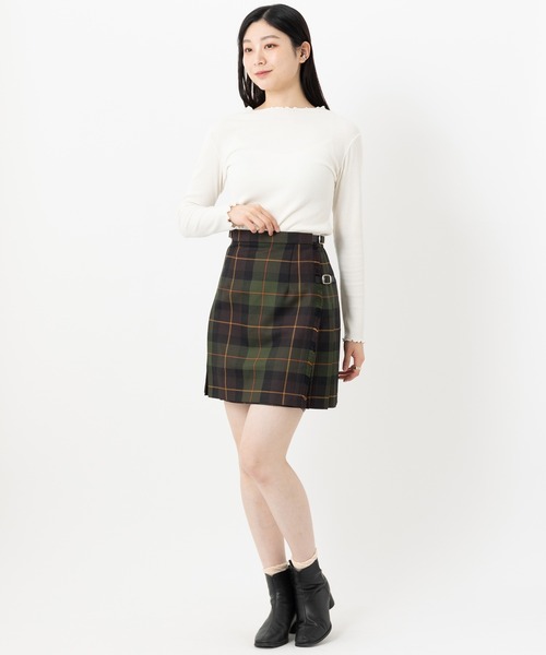 O'NEIL of DUBLIN(オニールオブダブリン)の「O'NEIL OF DUBLIN ダブルベルト ミニキルトスカート 45cm(スカート・レディース・ブラック/カーキ/ライトブラウン/ブラック系その他・8/10)」の13枚目の写真