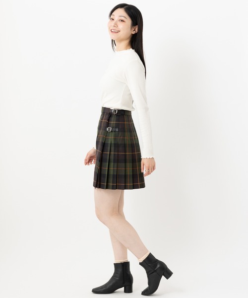 O'NEIL of DUBLIN(オニールオブダブリン)の「O'NEIL OF DUBLIN ダブルベルト ミニキルトスカート 45cm(スカート・レディース・ブラック/カーキ/ライトブラウン/ブラック系その他・8/10)」の15枚目の写真