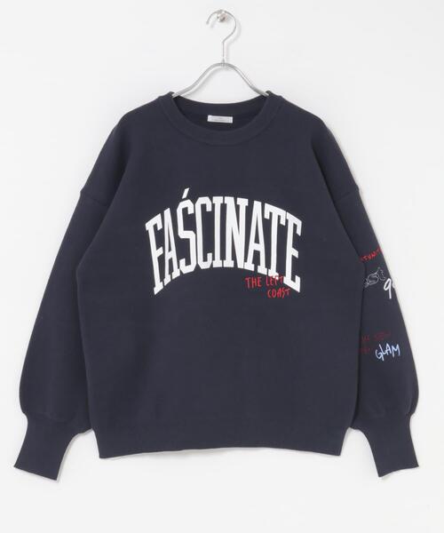 ITEMS URBANRESEARCH(アイテムズ アーバンリサーチ)の「『洗濯可/毛玉防止』スウェットライク刺繍ニット(ニット/セーター・レディース・グレー/オフホワイト/ネイビー/ブラウン・FREE)」の11枚目の写真