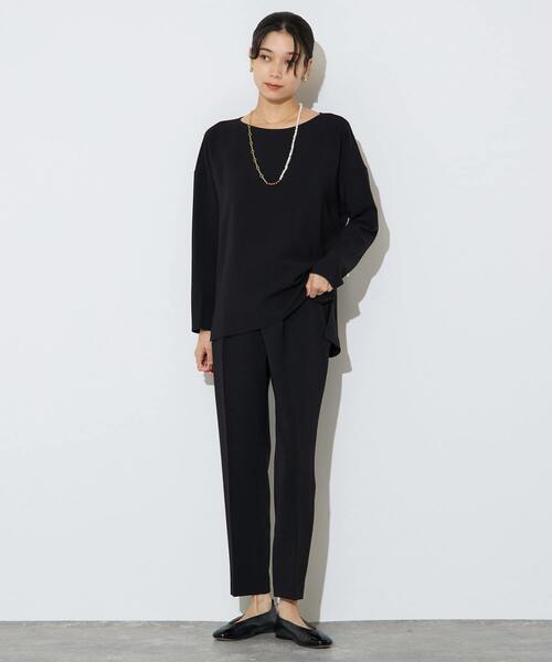 Liesse(リエス)の「【定番】ダブルクロスワイドシルエットブラウス(シャツ/ブラウス・レディース・オフホワイト/チャコールグレー/ブラック・FREE)」の17枚目の写真