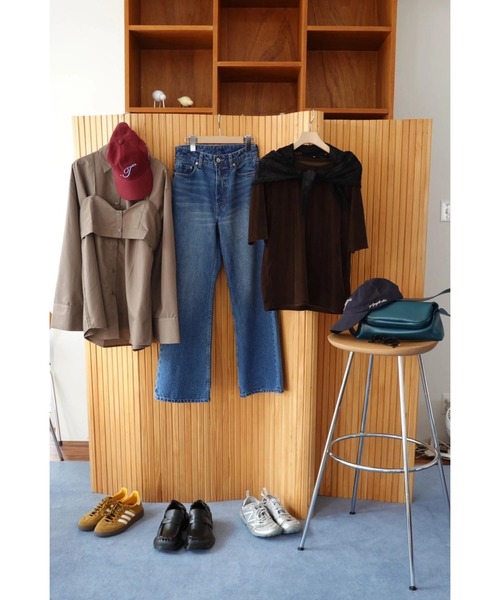 TRUNC（トランクエイティーエイト）の「Velor Half Sleeve TEE（Tシャツ/カットソー・レディース・ブラック/ブラウン/ブルー・FREE）」の16枚目の写真