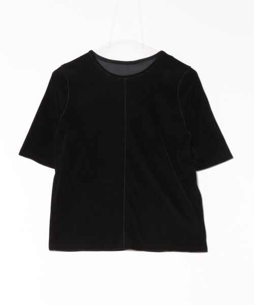 TRUNC（トランクエイティーエイト）の「Velor Half Sleeve TEE（Tシャツ/カットソー・レディース・ブラック/ブラウン/ブルー・FREE）」の20枚目の写真