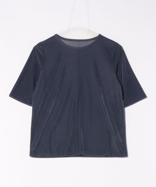 TRUNC（トランクエイティーエイト）の「Velor Half Sleeve TEE（Tシャツ/カットソー・レディース・ブラック/ブラウン/ブルー・FREE）」の22枚目の写真