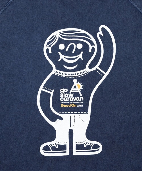 Good On（グッドオン）の「Good On/グッドオン　GOOD ON BOY x GSC BASEBALL TEE EX（Tシャツ/カットソー・メンズ・グリーン系その他/ネイビー/ホワイト・LARGE/X-LARGE/MEDIUM）」の5枚目の写真