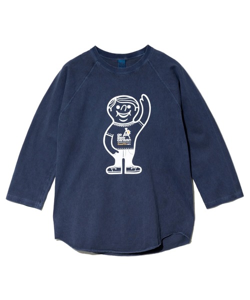 Good On（グッドオン）の「Good On/グッドオン　GOOD ON BOY x GSC BASEBALL TEE EX（Tシャツ/カットソー・メンズ・グリーン系その他/ネイビー/ホワイト・LARGE/X-LARGE/MEDIUM）」の10枚目の写真
