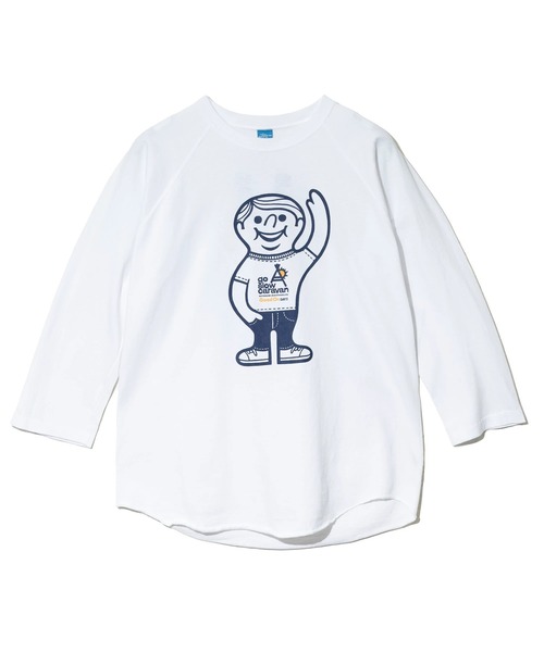 Good On（グッドオン）の「Good On/グッドオン　GOOD ON BOY x GSC BASEBALL TEE EX（Tシャツ/カットソー・メンズ・グリーン系その他/ネイビー/ホワイト・LARGE/X-LARGE/MEDIUM）」の13枚目の写真