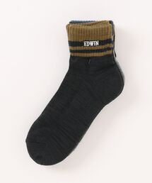 EDWIN | EDWIN クオーター丈 ボディファイア ロゴ3Pソックス(ソックス/靴下)