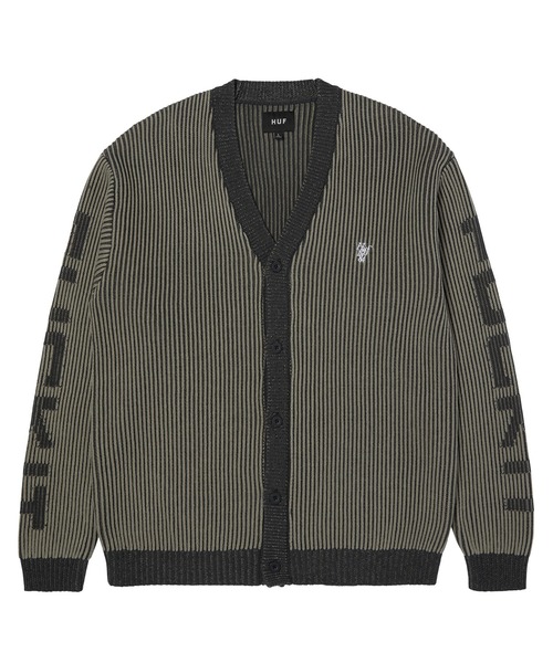 HUF ブラック ストライプ カーディガン XL 楽天市場】HUF ハフ カーディガン レディース メンズ 春 夏 黒