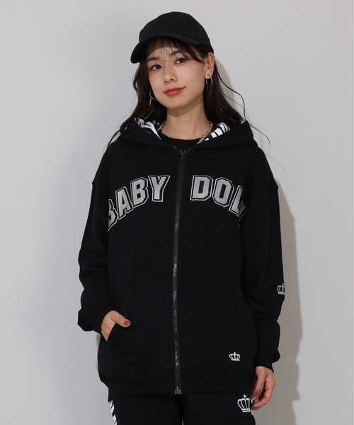 セール】親子お揃い アーチラメロゴ アニマルジップパーカー 0841A