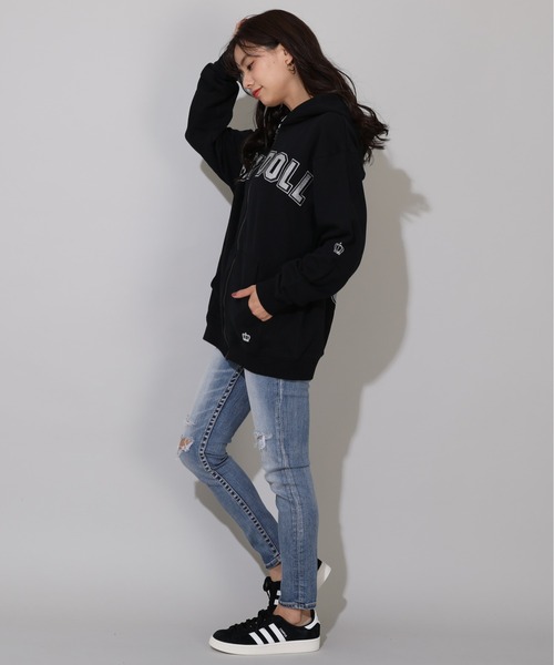 セール】親子お揃い アーチラメロゴ アニマルジップパーカー 0841A