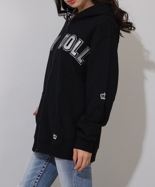 セール】親子お揃い アーチラメロゴ アニマルジップパーカー 0841A