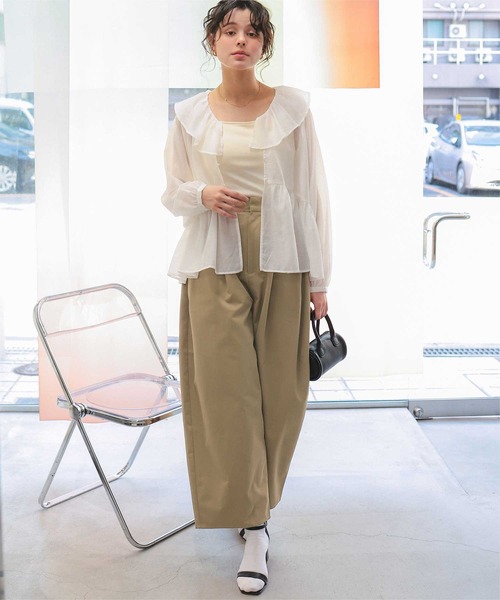 titivate(ティティベイト)の「カーブデザインツイルパンツ(その他パンツ・レディース・ベージュ/カーキ/アイボリー/ブラック・SP/L/M/S)」の13枚目の写真