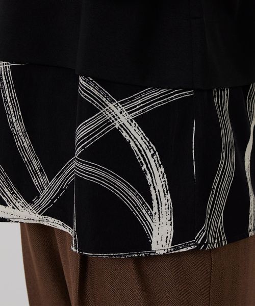 NARACAMICIE(ナラカミーチェ)の「【NARACAMICIE】ハイネックドッキングカットソー(Tシャツ/カットソー・レディース・ブラック/ホワイト・XL/M)」の10枚目の写真