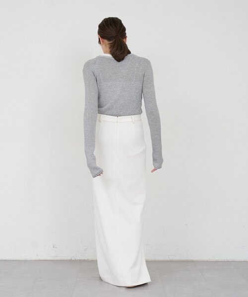 SHENERY（シーナリー）の「ポンチIラインスカート（スカート・レディース・アイボリー/ブラック・38/36）」の7枚目の写真