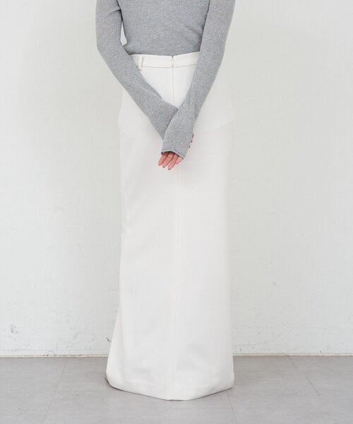 SHENERY（シーナリー）の「ポンチIラインスカート（スカート・レディース・アイボリー/ブラック・38/36）」の10枚目の写真