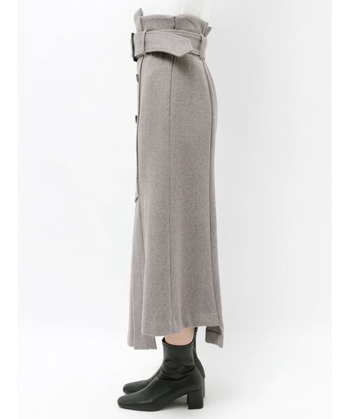 MERCURYDUO(マーキュリーデュオ)の「アシメタックトレンチスカート(スカート・レディース・ライトグレー/ブラウン・SMALL/MEDIUM)」の12枚目の写真