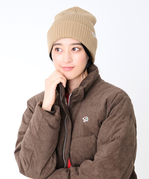 Arnold Palmer（アーノルドパーマー）の「リブ編み シェア ニットキャップ（ニットキャップ/ビーニー・レディース・ブラック/ベージュ/ネイビー・F）」の2枚目の写真