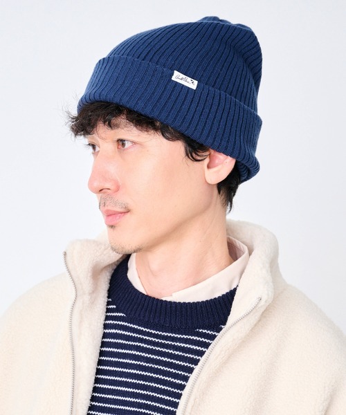 Arnold Palmer（アーノルドパーマー）の「リブ編み シェア ニットキャップ（ニットキャップ/ビーニー・レディース・ブラック/ベージュ/ネイビー・F）」の3枚目の写真
