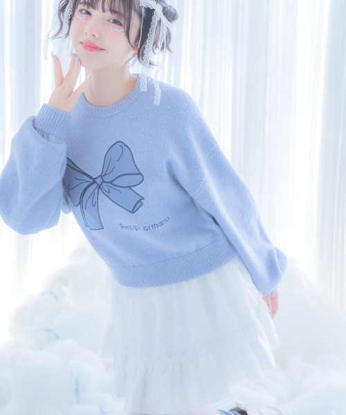 repipi armario(レピピ アルマリオ)の「【2個SET】レースサテンクリップ(バレッタ/ヘアクリップ・キッズ・ブラック/グレー/ブルー/ホワイト・ONESIZE)」の6枚目の写真