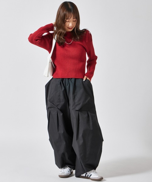 c/est（シーエ）の「c/est/シーエ PATSY Bigforme Pants パッシー 立体的フォルム テーパードデザインパンツ 秋物 秋服 2026年秋冬（その他パンツ・レディース・ブラック/ネイビー・FREE）」の7枚目の写真