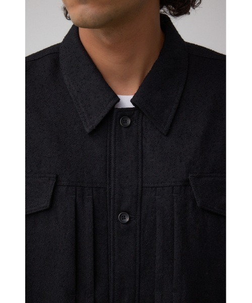 AZUL by moussy（アズールバイマウジー）の「ネップ入りシャツブルゾン　冬服　秋服（ブルゾン・メンズ・ブラック/ブラウン/ダークネイビー・MEDIUM/LARGE）」の15枚目の写真