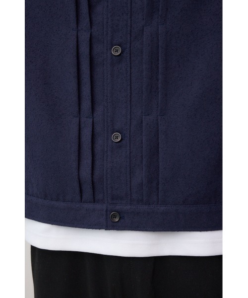AZUL by moussy（アズールバイマウジー）の「ネップ入りシャツブルゾン　冬服　秋服（ブルゾン・メンズ・ブラック/ブラウン/ダークネイビー・MEDIUM/LARGE）」の6枚目の写真