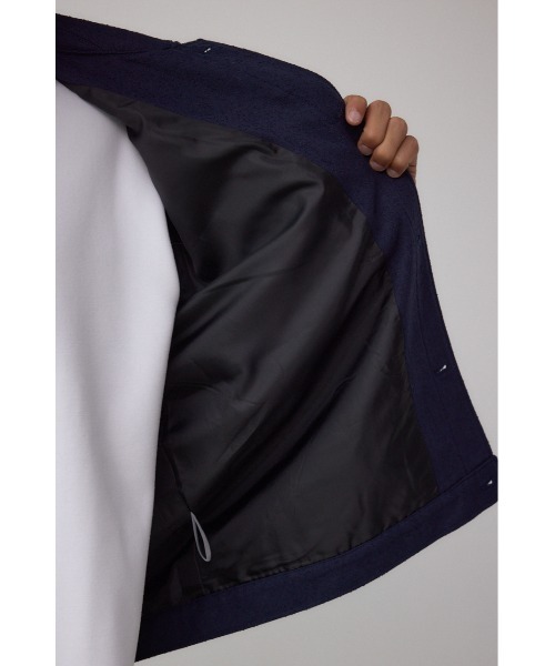 AZUL by moussy（アズールバイマウジー）の「ネップ入りシャツブルゾン　冬服　秋服（ブルゾン・メンズ・ブラック/ブラウン/ダークネイビー・MEDIUM/LARGE）」の7枚目の写真