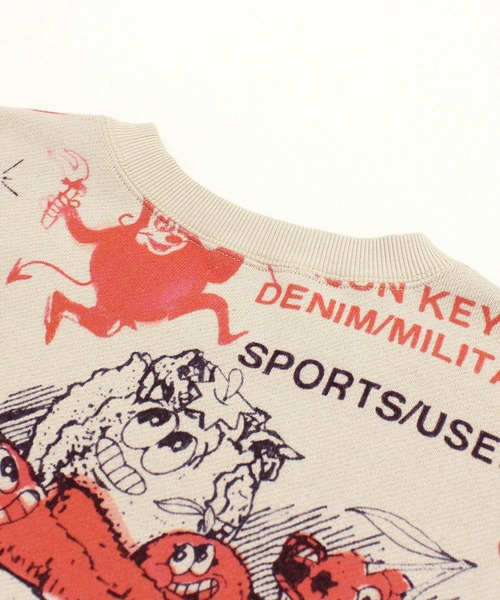 M2575 ENJOY プリント ZIPトレーナー（スウェット）｜RNA（アール