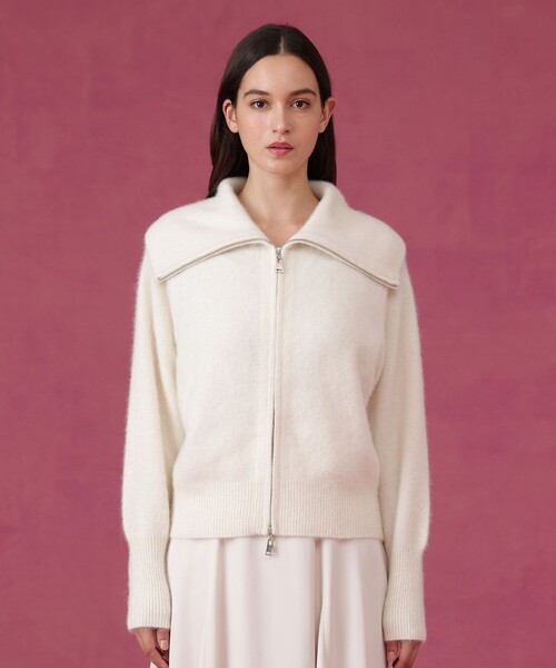 フラッフィジップアップカーディガン（カーディガン/ボレロ）｜ANAYI