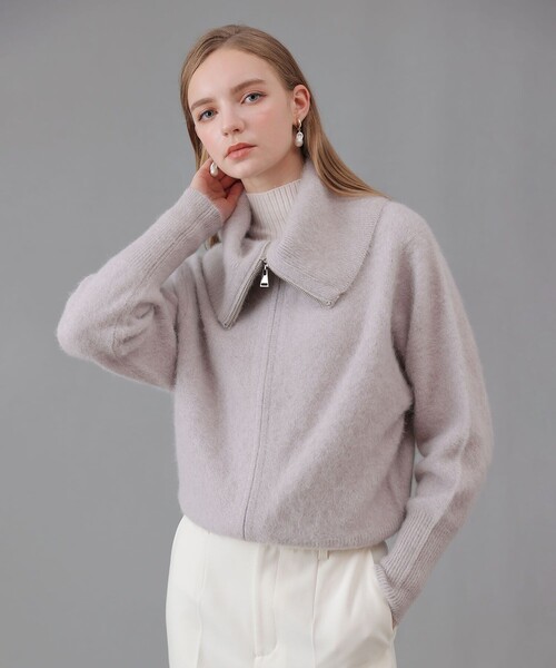 フラッフィジップアップカーディガン（カーディガン/ボレロ）｜ANAYI