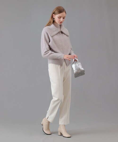 ANAYI(アナイ)の「フラッフィジップアップカーディガン(カーディガン/ボレロ・レディース・グレイッシュベージュ/オフホワイト・38)」の11枚目の写真