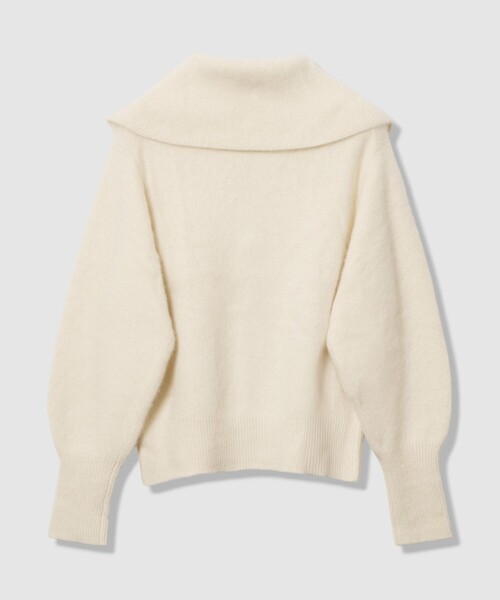 ANAYI(アナイ)の「フラッフィジップアップカーディガン(カーディガン/ボレロ・レディース・グレイッシュベージュ/オフホワイト・38)」の14枚目の写真