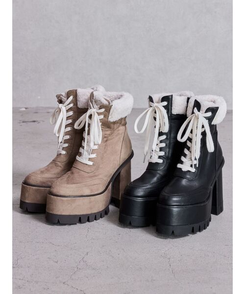 今季　即完売品　GYDA　TANK SOLES BOAショートブーツ セール】TANK SOLES BOAショートブーツ（ブーツ）｜GYDA（ジェイダ）の