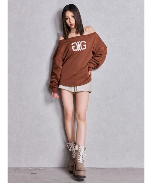 GYDA（ジェイダ）の「TANK SOLES BOAショートブーツ（ブーツ・レディース・ベージュ/ブラック・SMALL/MEDIUM/LARGE）」の9枚目の写真