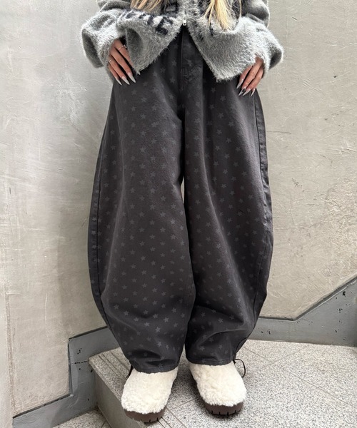 Figments(フィグメンツ)の「オールラウンドスターカーブデニム(デニムパンツ・レディース・ブラック・MEDIUM/SMALL)」の1枚目の写真