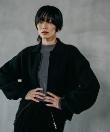 LEPSIM | WZIPニットブルゾン　598451(ブルゾン)