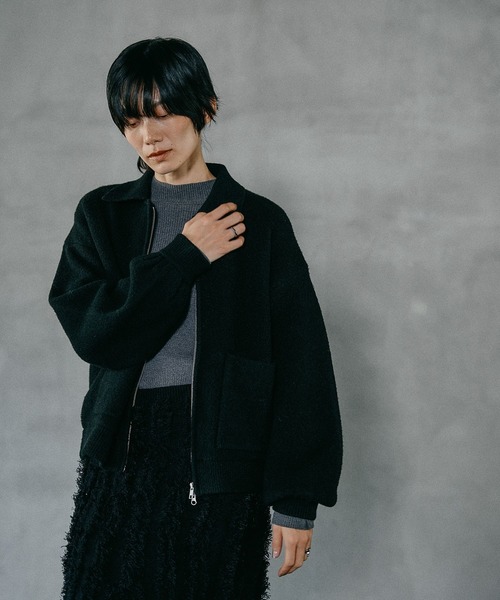 LEPSIM（レプシィム）の「WZIPニットブルゾン　598451（ブルゾン・レディース・ブラウン/ブラック・FREE）」の19枚目の写真