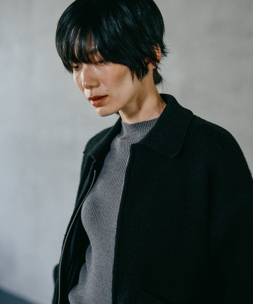 LEPSIM（レプシィム）の「WZIPニットブルゾン　598451（ブルゾン・レディース・ブラウン/ブラック・FREE）」の20枚目の写真