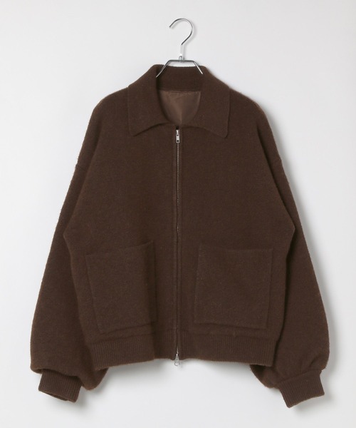 LEPSIM（レプシィム）の「WZIPニットブルゾン　598451（ブルゾン・レディース・ブラウン/ブラック・FREE）」の15枚目の写真