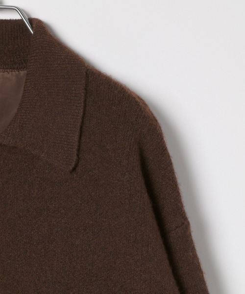 LEPSIM（レプシィム）の「WZIPニットブルゾン　598451（ブルゾン・レディース・ブラウン/ブラック・FREE）」の6枚目の写真