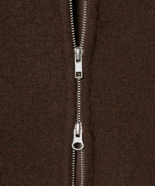 LEPSIM（レプシィム）の「WZIPニットブルゾン　598451（ブルゾン・レディース・ブラウン/ブラック・FREE）」の9枚目の写真