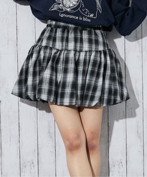 GORGE（ゴージ）の「《チェック×バルーンシルエット》レディース ミニスカート 裏地インパン付き 秋冬（スカート・レディース）」