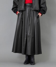 CAST: | 【CAST COLON】タックギャザーサテンスカート(スカート)