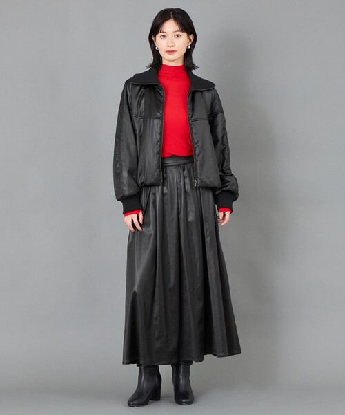 CAST:(キャストコロン)の「【CAST COLON】タックギャザーサテンスカート(スカート・レディース・ブラック/ベージュ・S/L/M)」の11枚目の写真