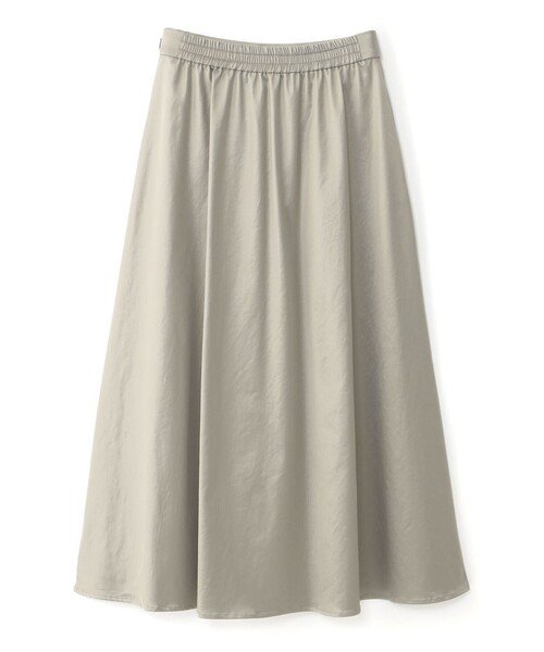 CAST:(キャストコロン)の「【CAST COLON】タックギャザーサテンスカート(スカート・レディース・ブラック/ベージュ・S/L/M)」の9枚目の写真