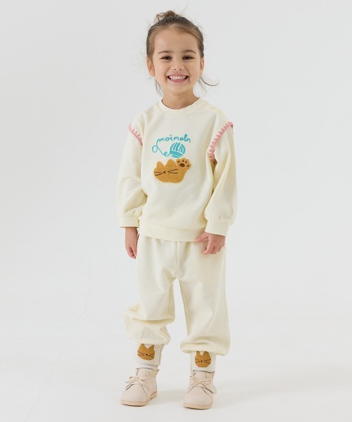 moimoln(モイモルン)の「キャットジョガーパンツ(その他パンツ・キッズ・クリーム・90cm/100cm/110cm/120cm)」の3枚目の写真