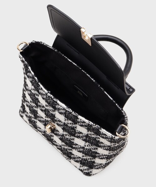 index（インデックス）の「【2WAY】ラメツイードチェックコンビミドルハンドバッグ（ハンドバッグ・レディース・ブラック系3/ダークブラウン系3・00）」の13枚目の写真