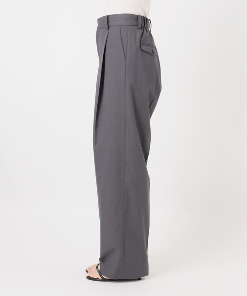 B.C STOCK（ベーセーストック）の「手洗い可 / 吸湿発熱 / ウースティッドウールライクトラウザー（スラックス・レディース・チャコールグレー/ベージュ・SMALL/MEDIUM）」の15枚目の写真